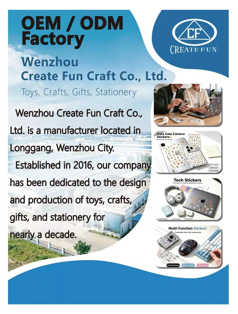 Společnost Wenzhou Create Fun Craft Co., Ltd. zazářila na globální výstavě Expo: Dekáda inovací v oblasti vlastních samolepek a hraček pro kutily